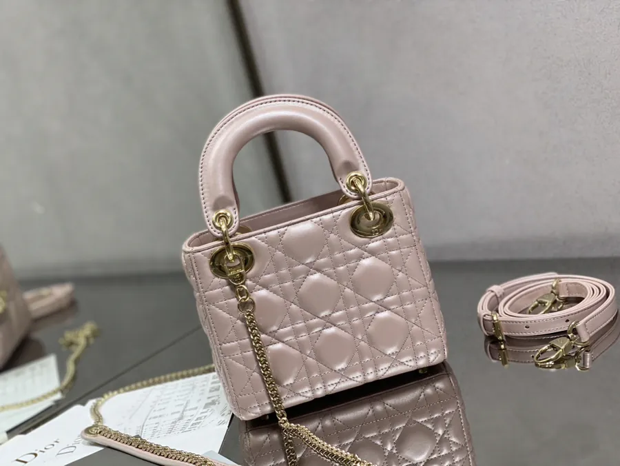 Premium Quality P600 Lady Three Compartment Glossy Sheepskin Bag