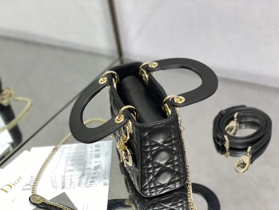 Premium Quality P600 Lady 3 Compartment Grained Calfskin Bag