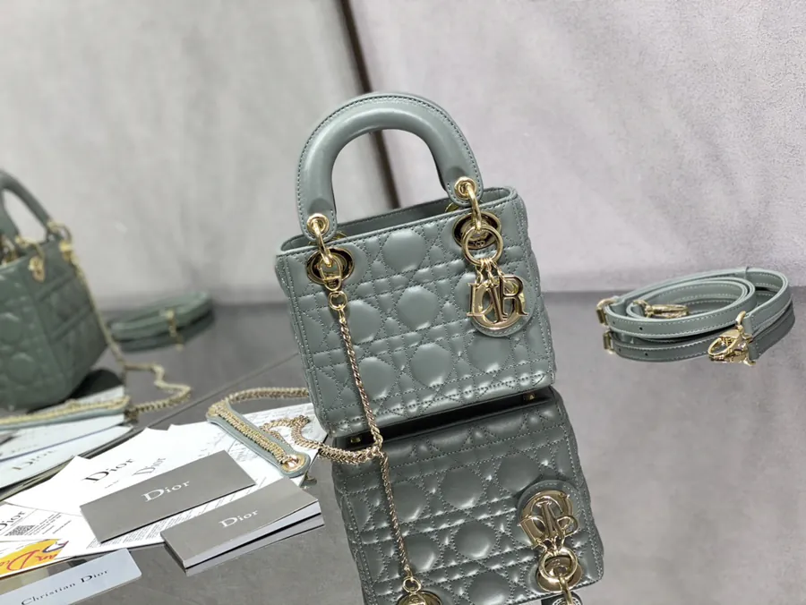 Premium Quality P600 Lady 3 Compartment Rock Gray Sheep Buckle Bag