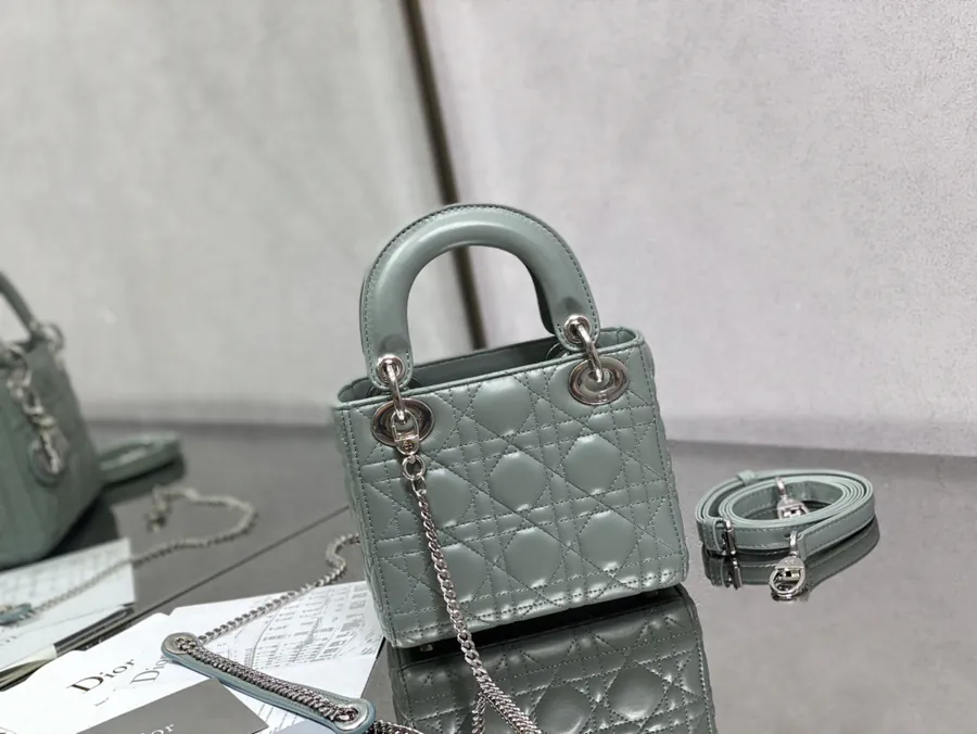 Premium Quality P600 Lady 3 Compartment Rock Gray Sheepskin Bag