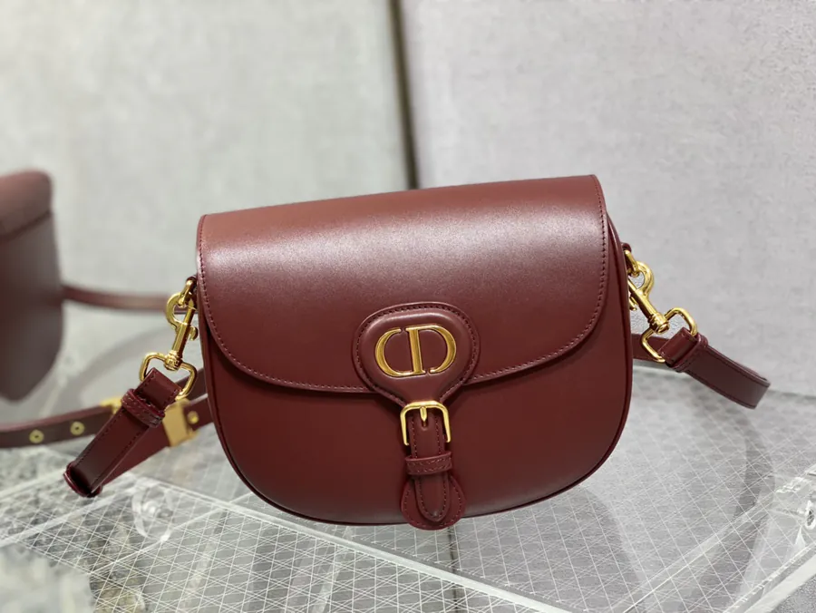 Premium Quality Wine Red Medium Bucket Bag