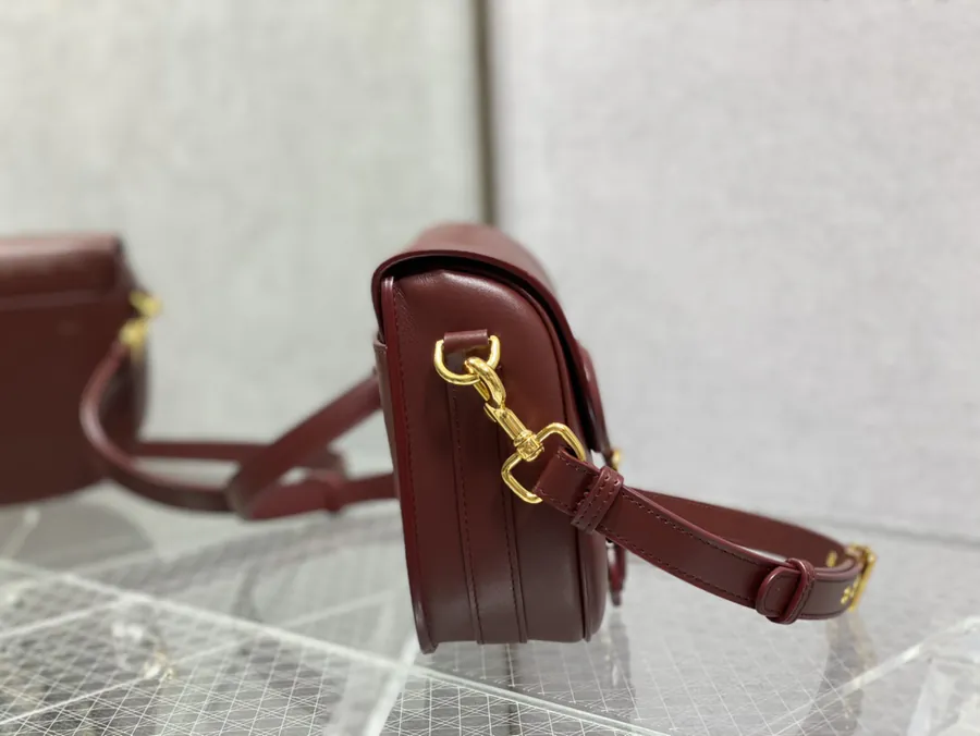 Premium Quality Wine Red Medium Bucket Bag