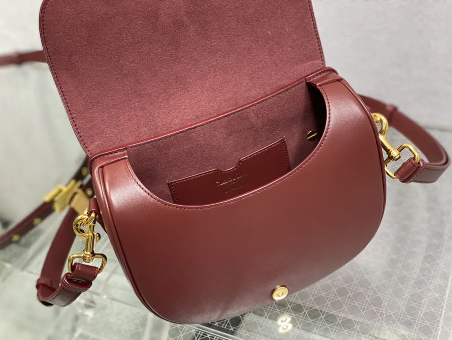 Premium Quality Wine Red Medium Bucket Bag