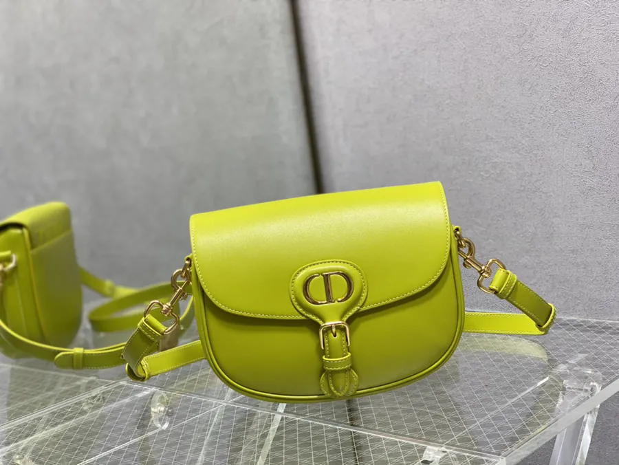 Premium Quality Green Calfskin Bucket Bag Medium