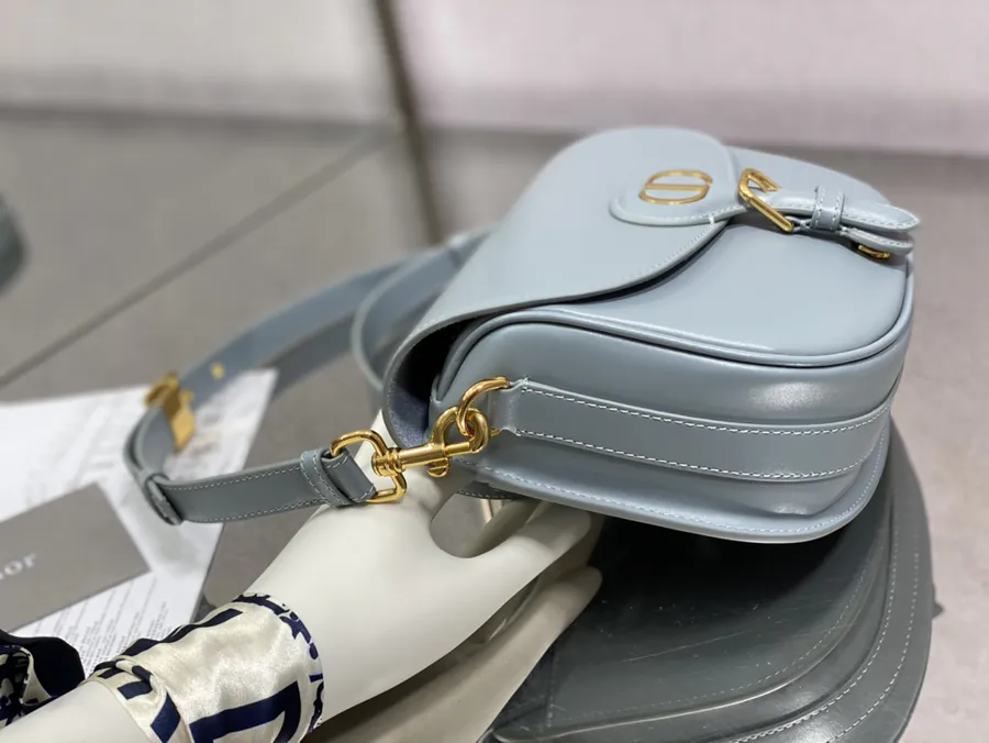 Premium Quality Sky Blue Calfskin Medium Bag P700