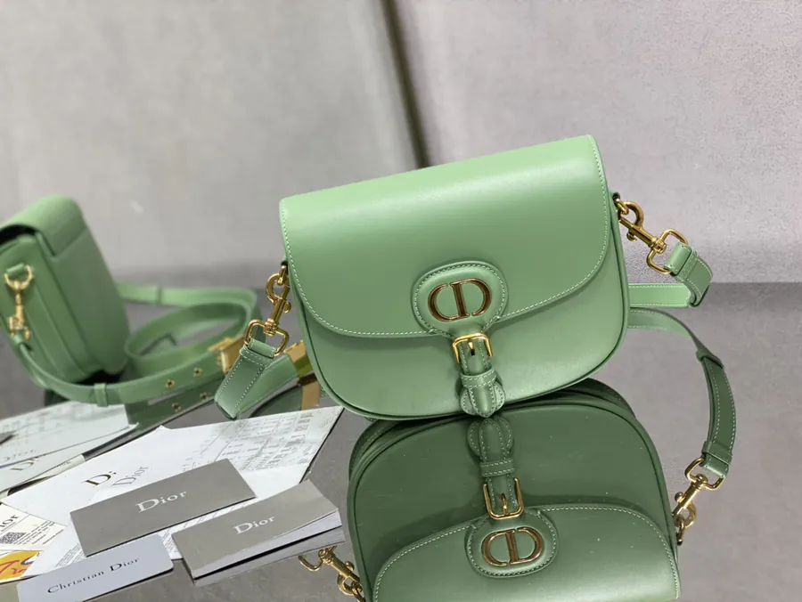 Bobby Series, Mint Green Grained Calfskin Bucket Bag