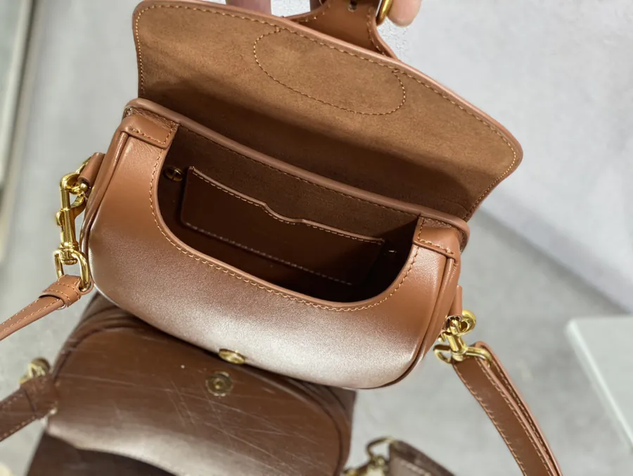 Premium Quality Deep Bronze Small Bucket Bag P650