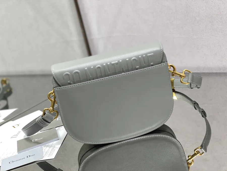 Premium Quality Rock Gray Calfskin Medium Handbag P700