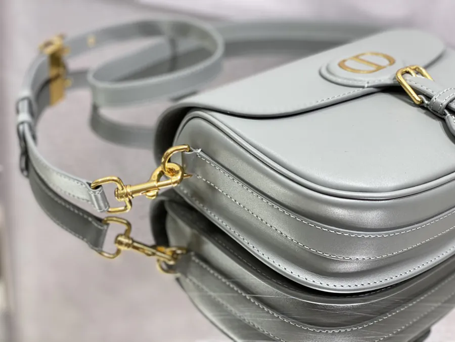 Premium Quality Rock Gray Calfskin Medium Handbag P700