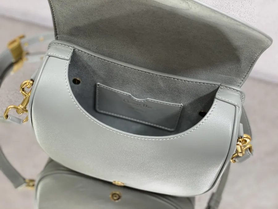 Premium Quality Rock Gray Calfskin Medium Handbag P700