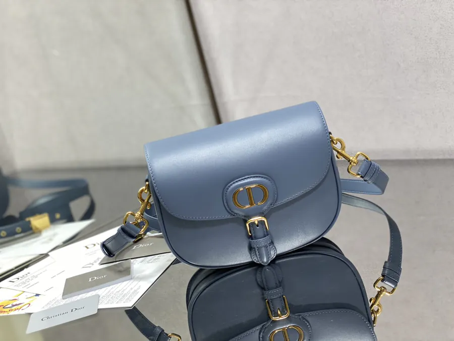 Premium Quality Vintage Blue Calfskin Medium Bag P700