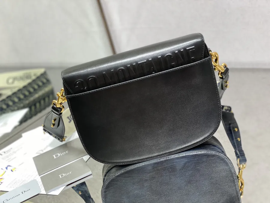Premium Quality Black Calfskin Large Handbag P800