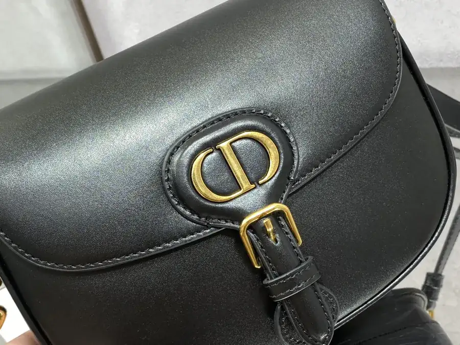 Premium Quality Black Calfskin Medium Handbag P700