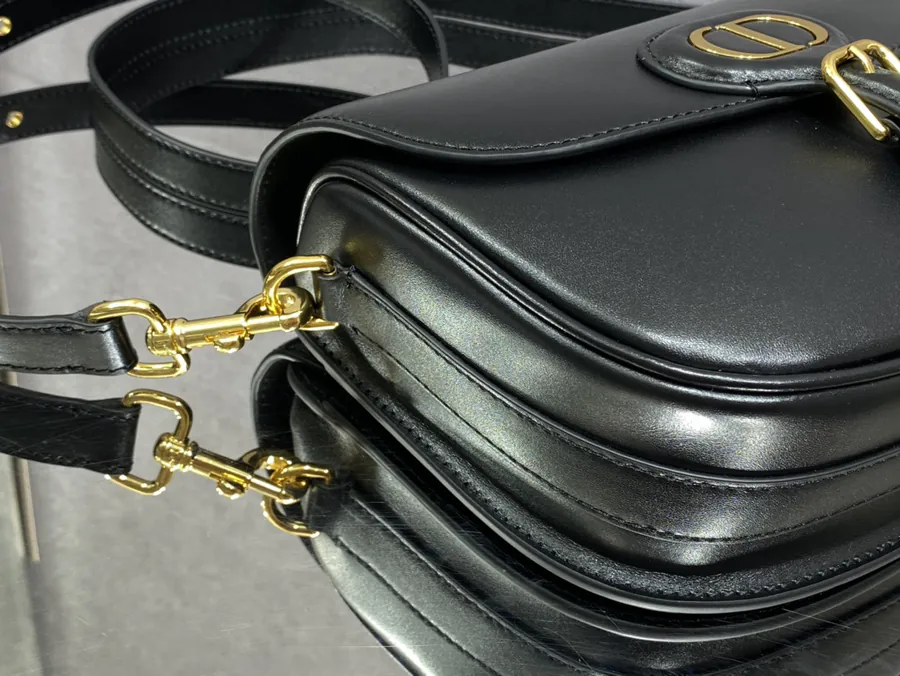 Premium Quality Black Calfskin Medium Handbag P700