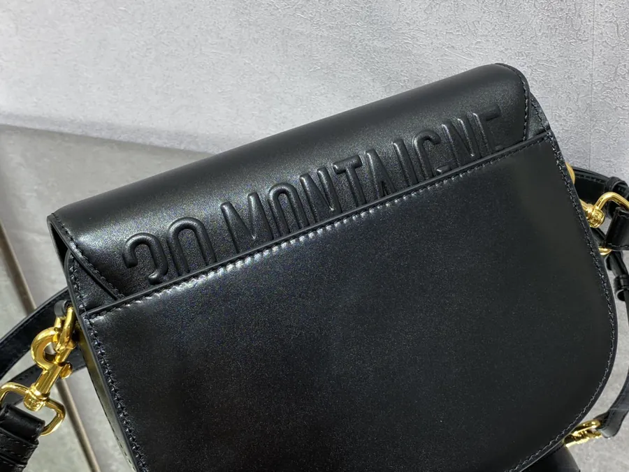 Premium Quality Black Calfskin Medium Handbag P700