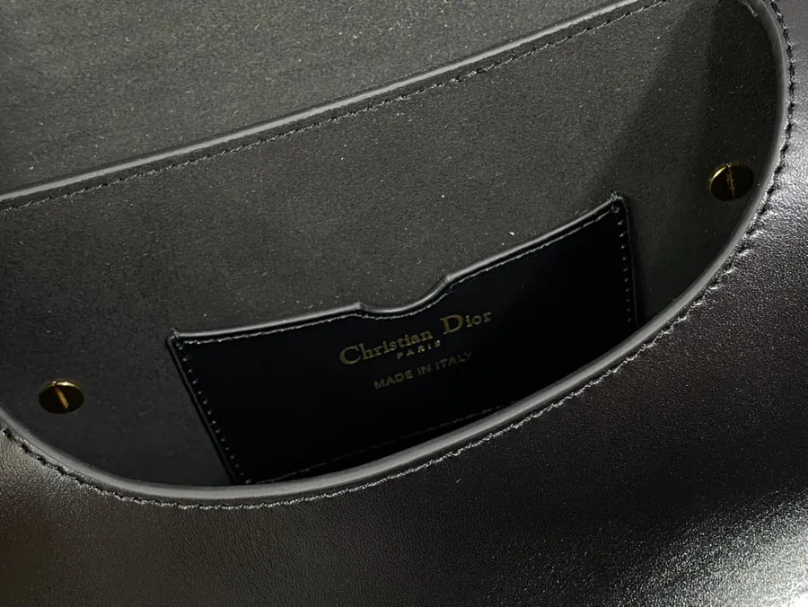 Premium Quality Black Calfskin Medium Handbag P700