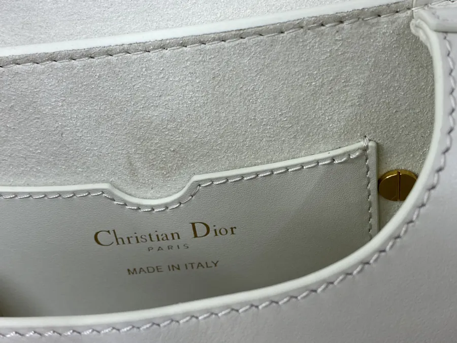 Premium Quality White Calfskin Mini Bag Bobby Series
