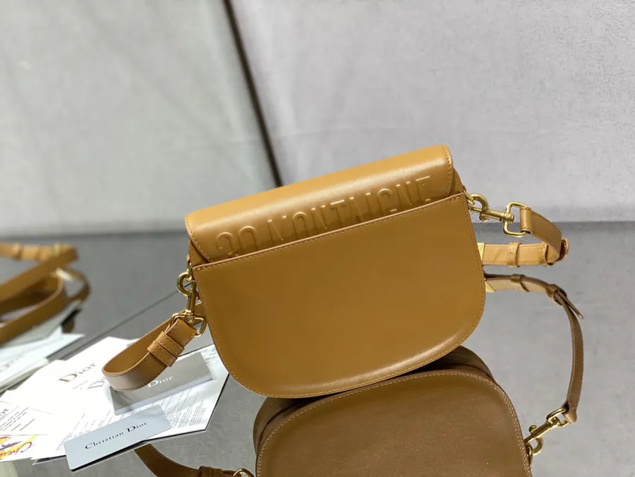 Premium Quality Brown Calfskin Medium Handbag P700