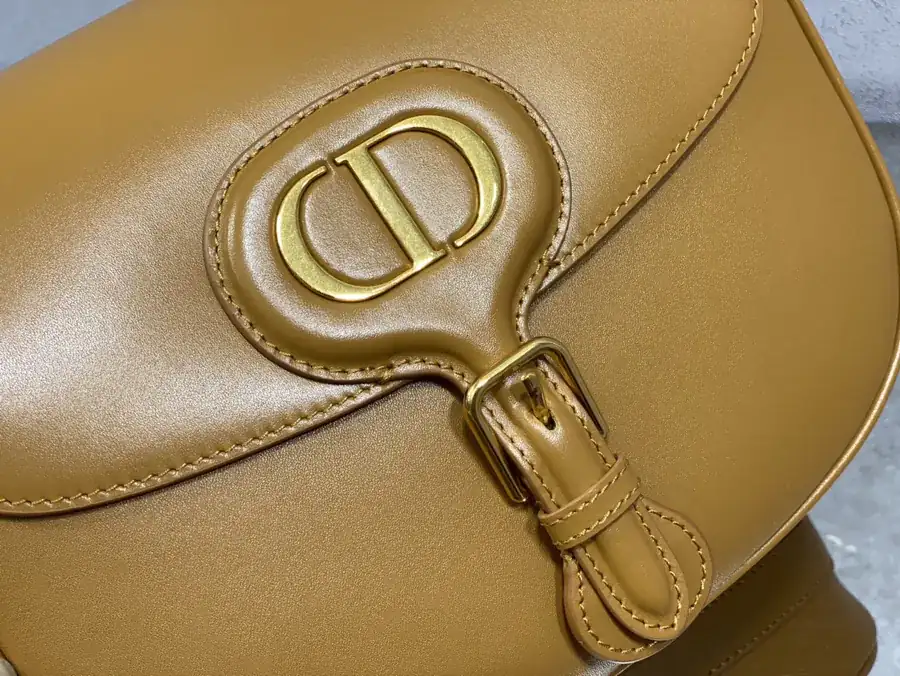 Premium Brown Calfskin Large Handbag Bobby Series