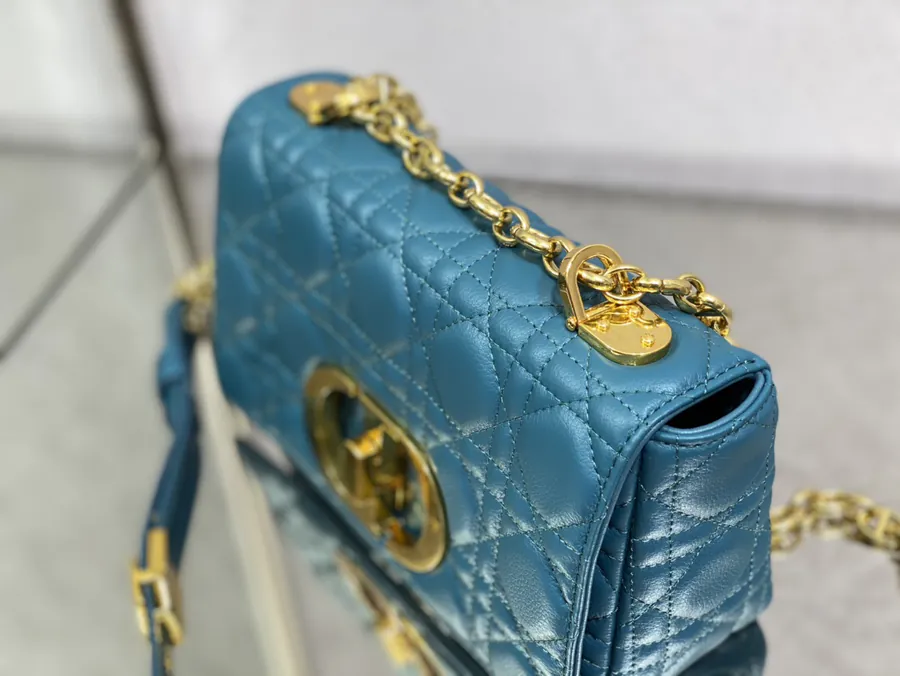 Caro Bag Classic Crocodile Print, Elegant and Chic, Grained Calfskin