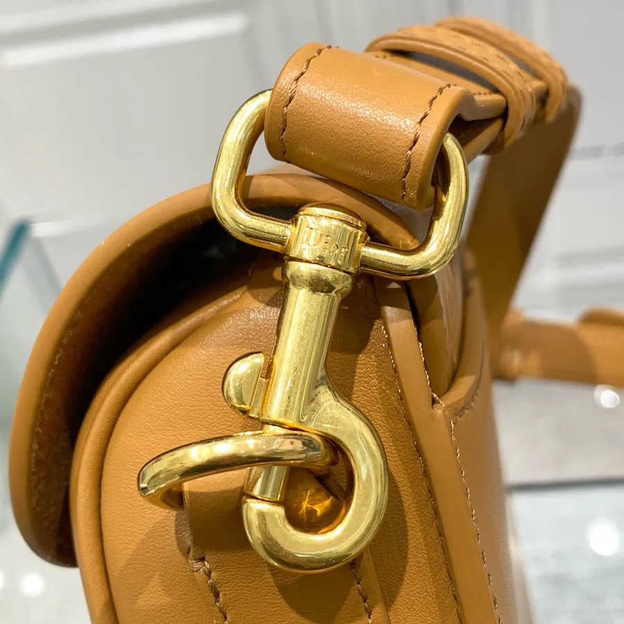 P600 Premium Quality CD Small Bucket Bag in Caramel