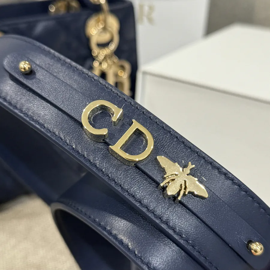P700 Premium Quality Bucket Bag with Blue Calfskin