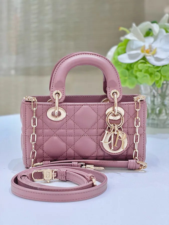 P600 Premium Quality Mini Bucket Bag with Grained Calfskin