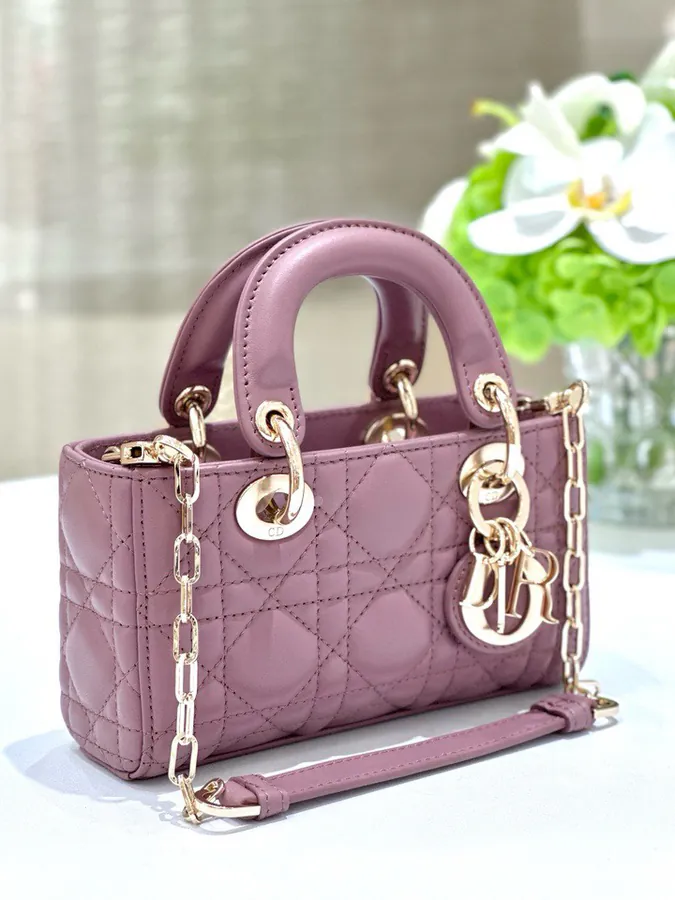 P600 Premium Quality Mini Bucket Bag with Grained Calfskin