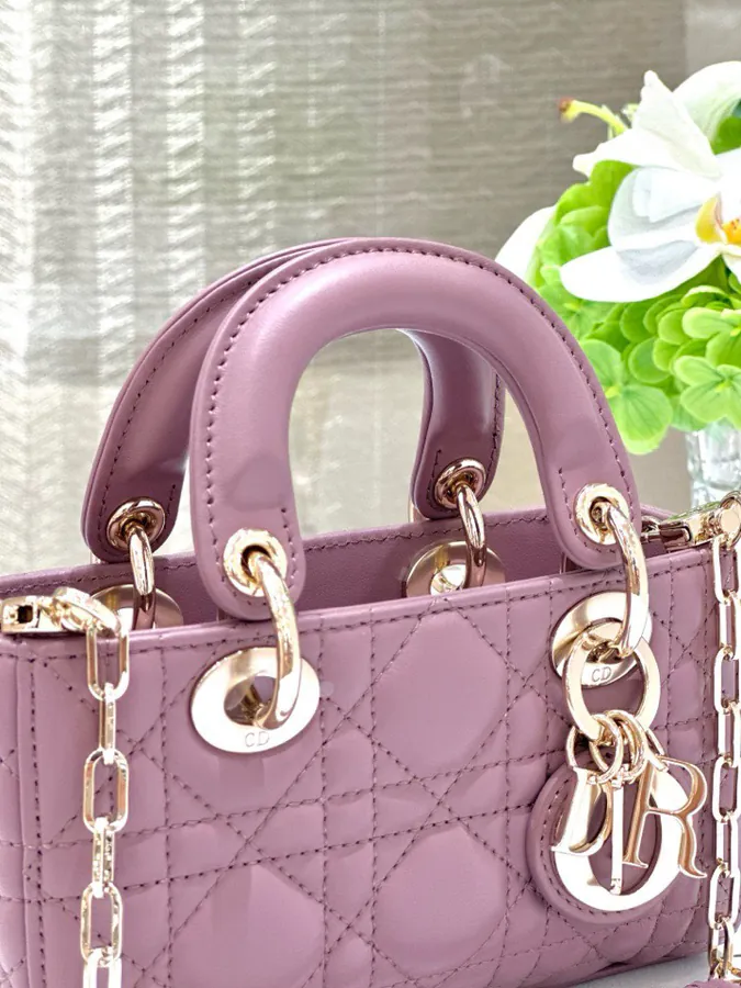 P600 Premium Quality Mini Bucket Bag with Grained Calfskin