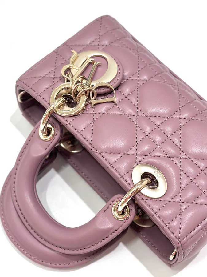 P600 Premium Quality Mini Bucket Bag with Grained Calfskin