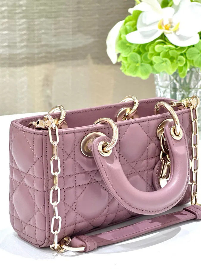 P600 Premium Quality Mini Bucket Bag with Grained Calfskin