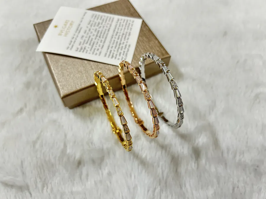 BVLGARI Serpenti Snake Bracelet in White Gold