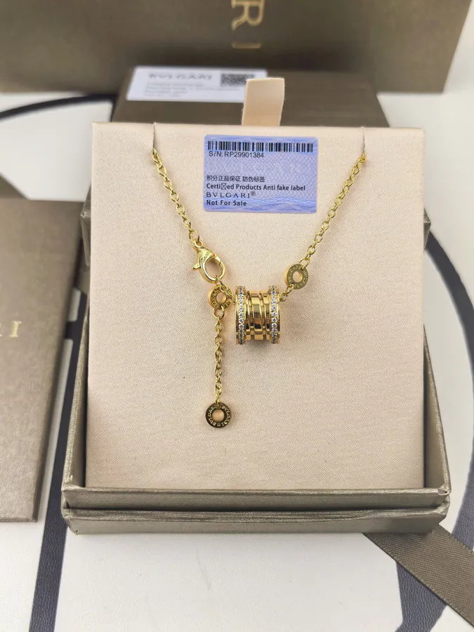 Bvlgari Double Circle Diamond Spring Necklace
