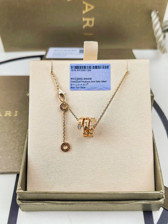 Bvlgari Triple Serpent Semi Diamond Necklace