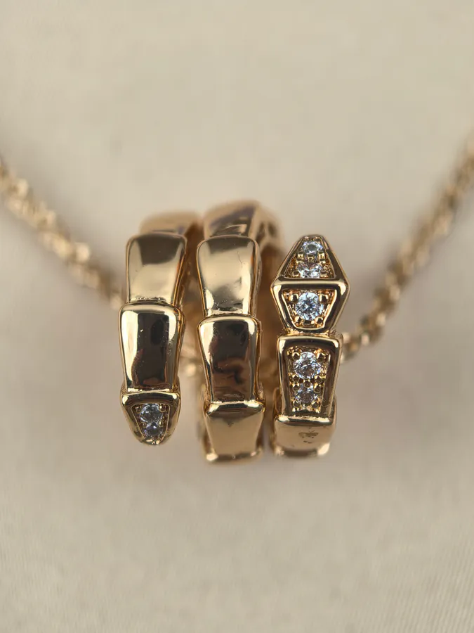 Bvlgari Triple Serpent Semi Diamond Necklace