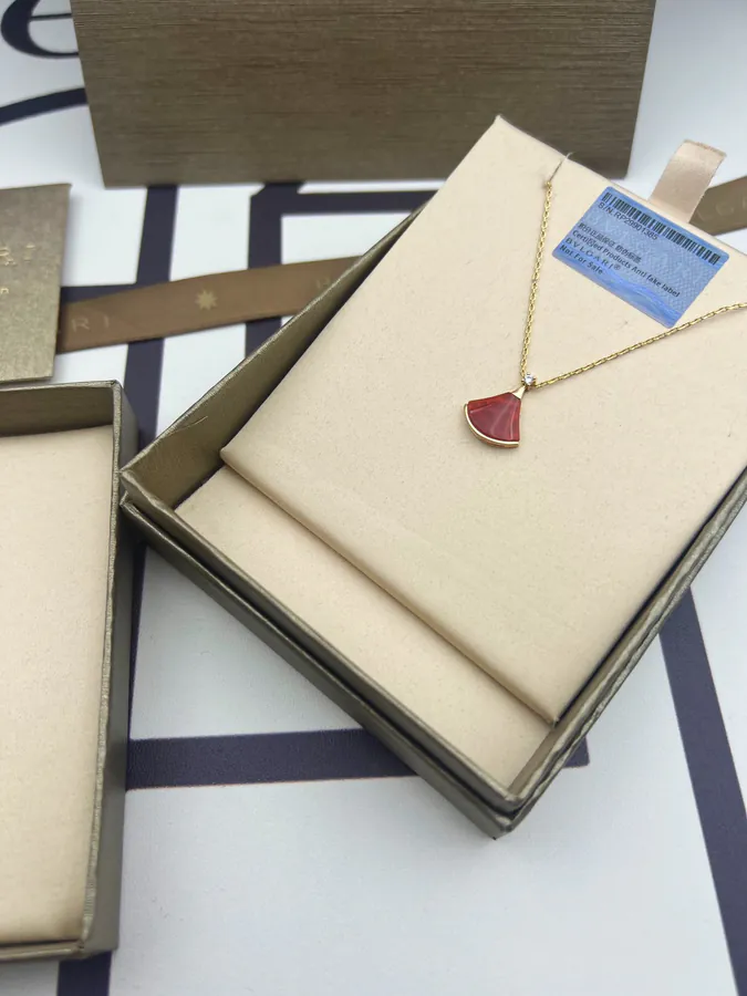 Bvlgari Red Zirconia Necklace