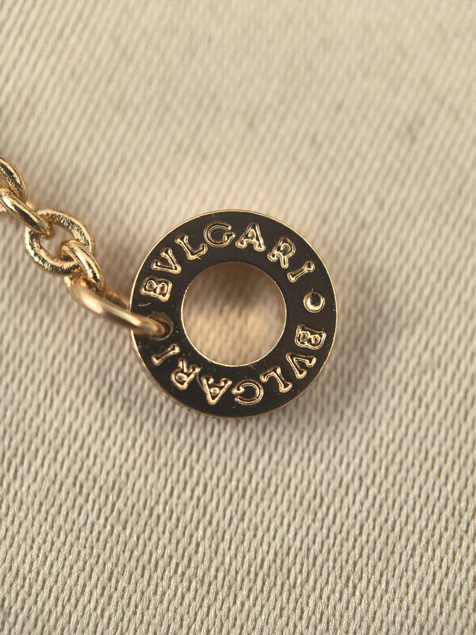 Bulgari Double Circle Spring Necklace Rose Gold