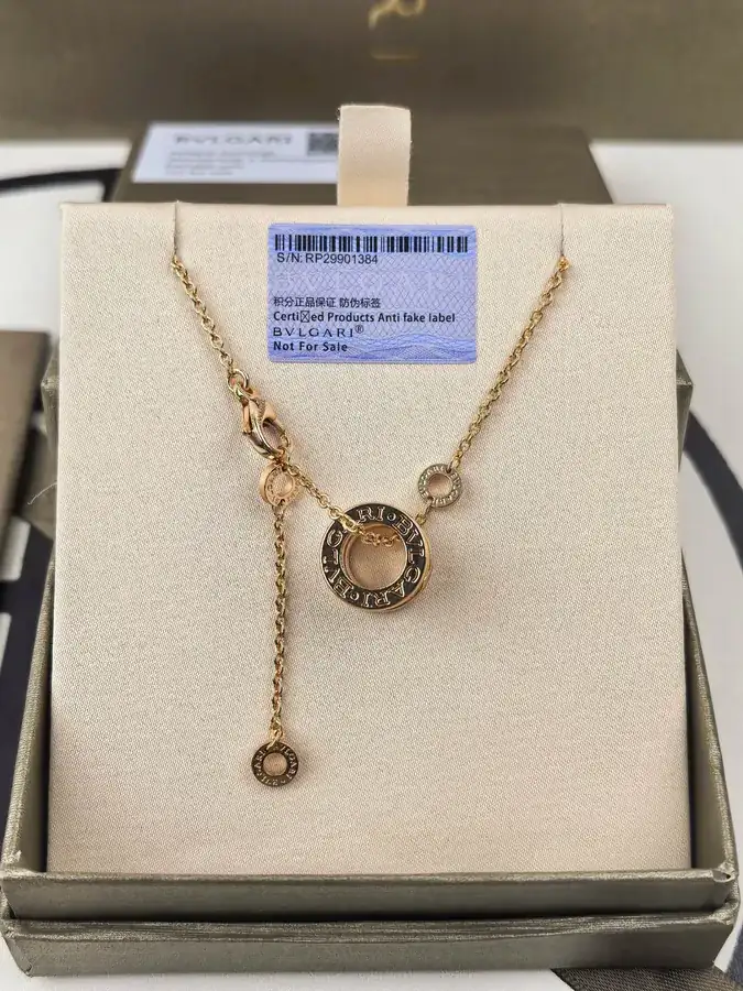 Bulgari Classic White Ceramic Necklace Rose Gold Upgrade