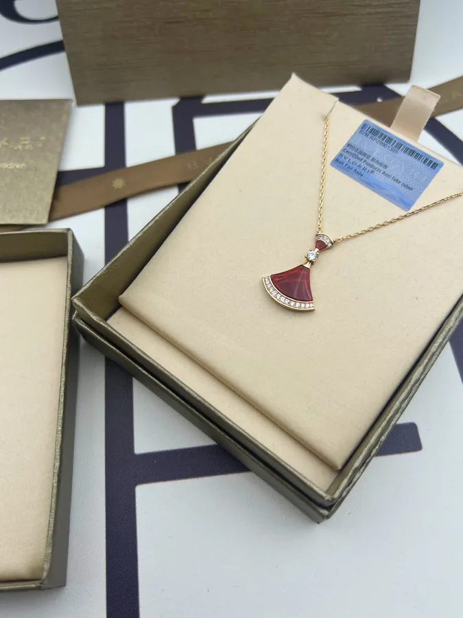 Bulgari Red Zirconia Large Necklace