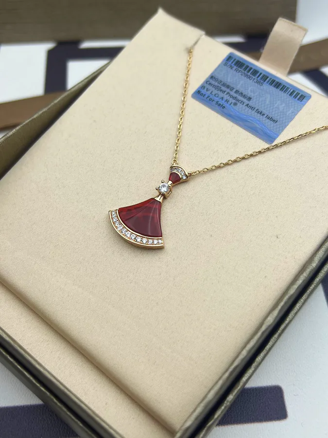 Bulgari Red Zirconia Large Necklace