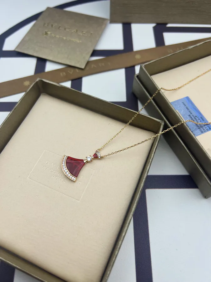 Bulgari Red Zirconia Large Necklace