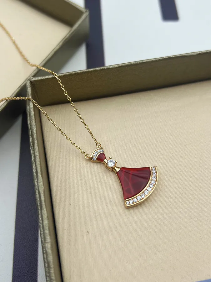 Bulgari Red Zirconia Large Necklace