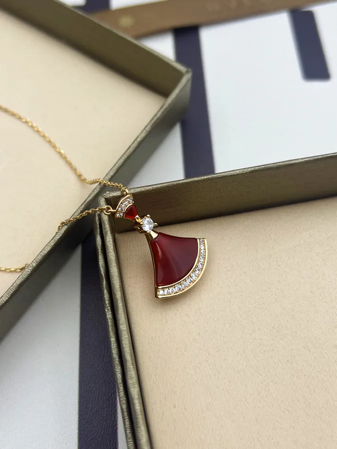 Bulgari Red Zirconia Large Necklace