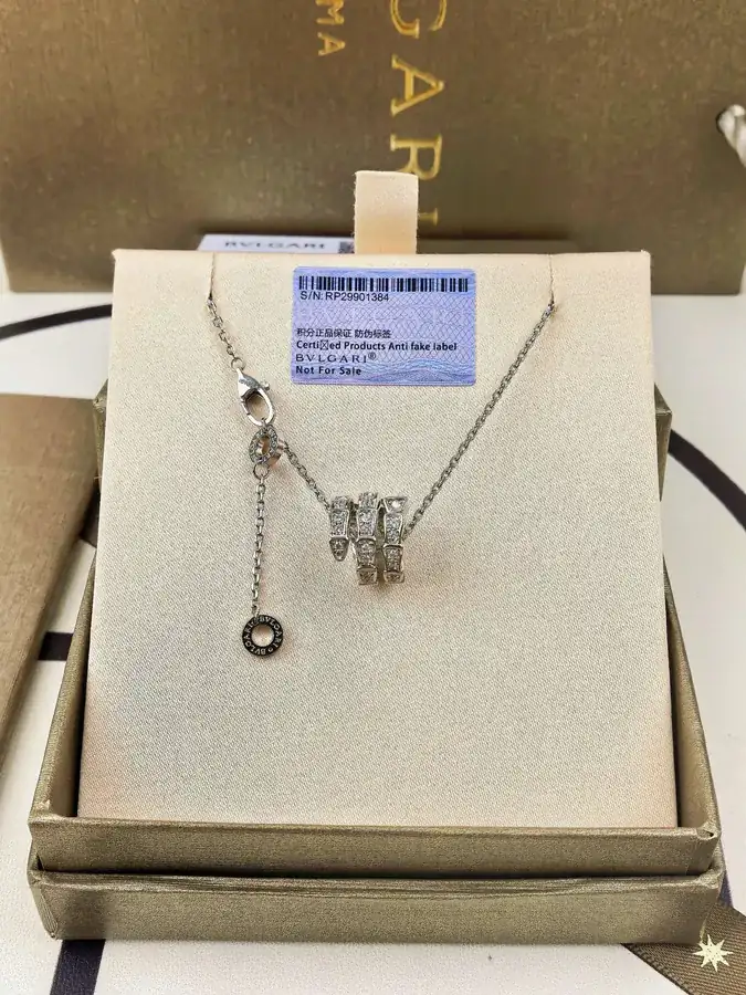 Bvlgari Triple Serpent Diamond Necklace