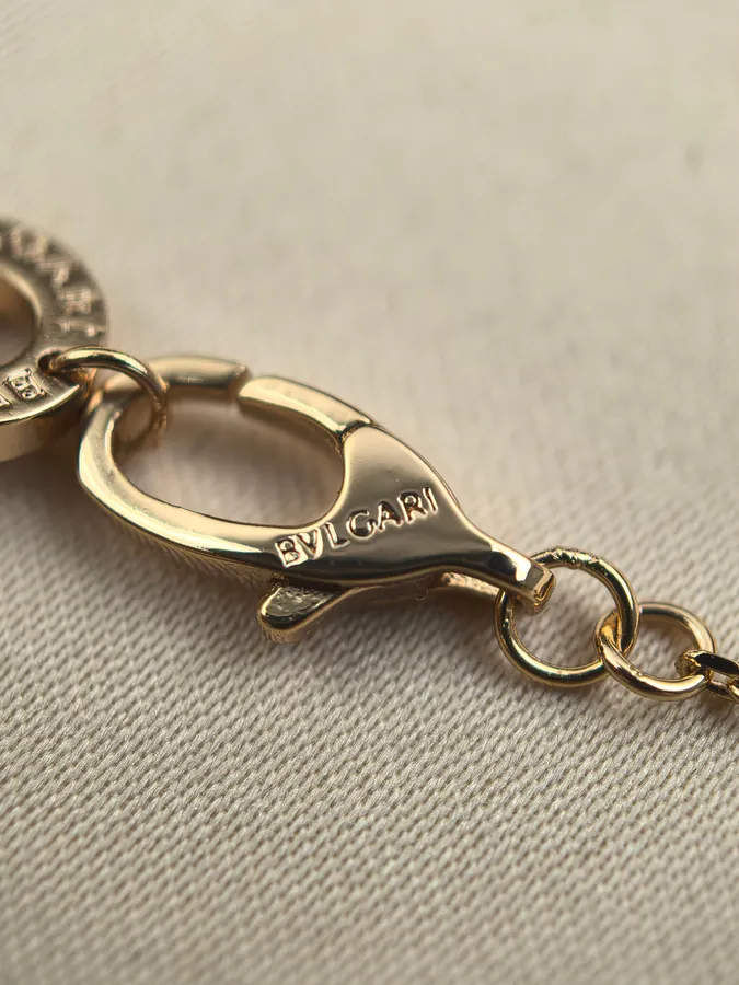 Bulgari Dress with Full Diamond Necklace Rose Gold Small Size