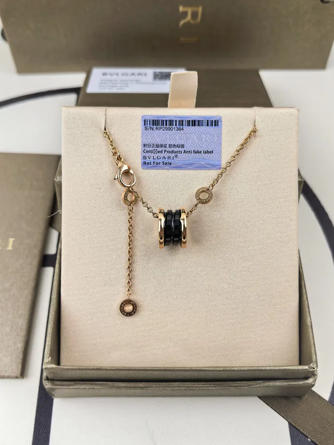 Bulgari Classic Black Ceramic Necklace