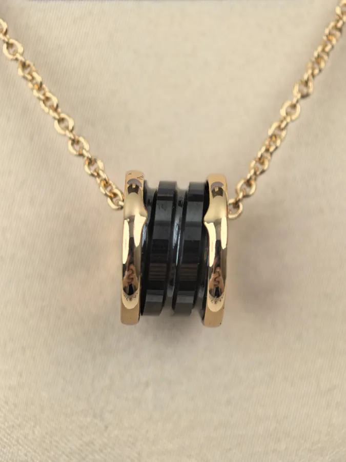 Bulgari Classic Black Ceramic Necklace