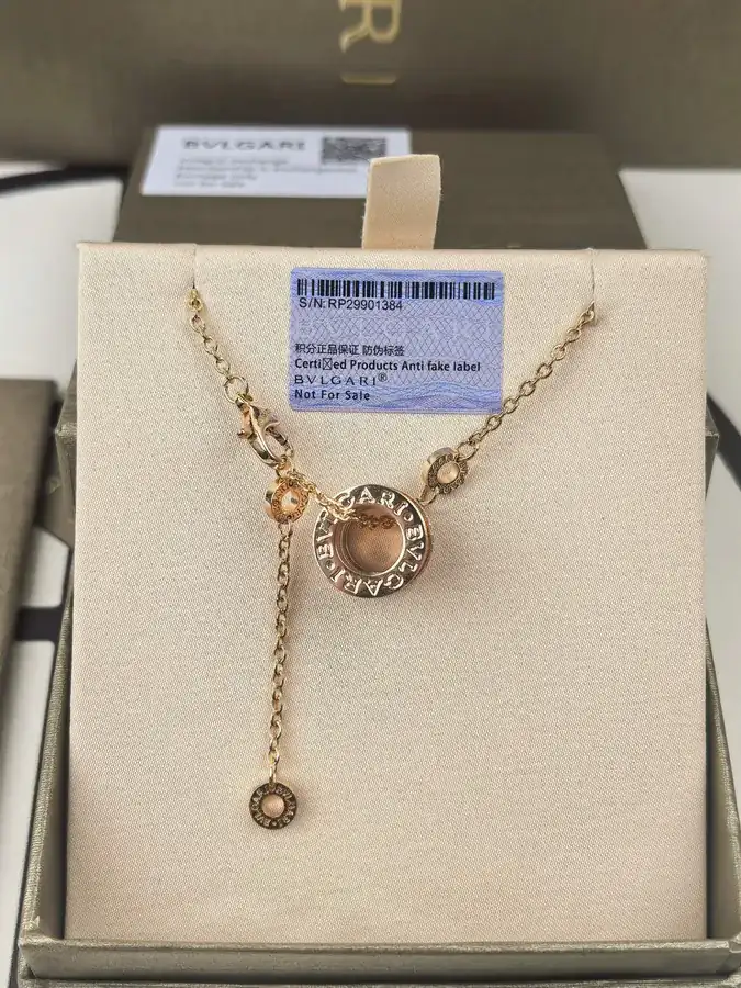 Bulgari Double Circle Diamond Spring Necklace