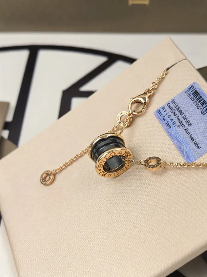Bulgari Classic Black Ceramic Necklace