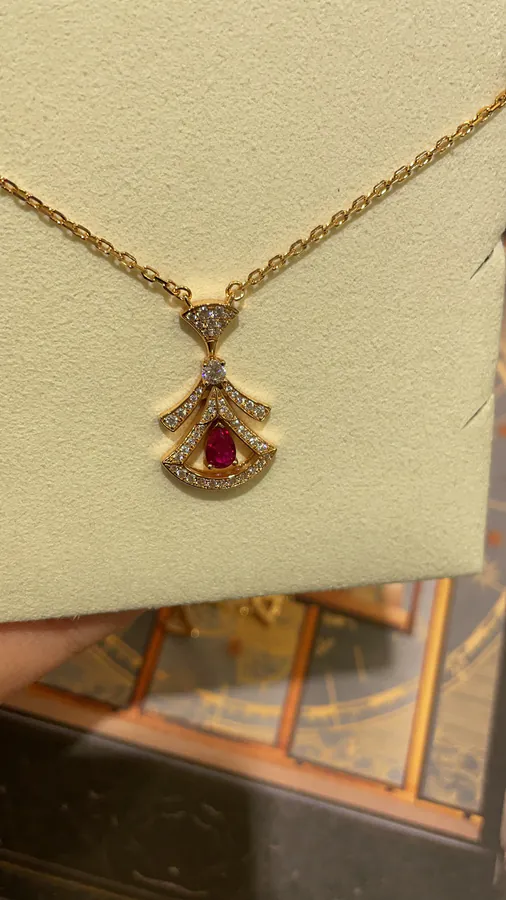 BVLGARI Rose Gold Necklace with Enhanced Design